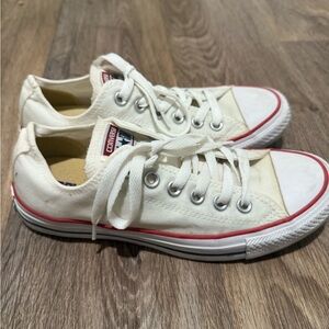 Converse White and Red Women's Shoes